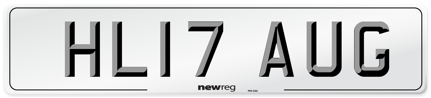 HL17 AUG Number Plate from New Reg